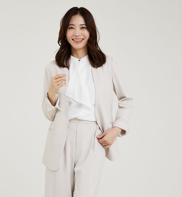 abahouse mavie「ジョーゼットフリルブラウス」|シャツ・ブラウス|