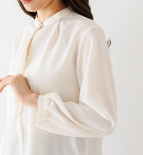 abahouse mavie「ジョーゼットフリルブラウス」|シャツ・ブラウス|