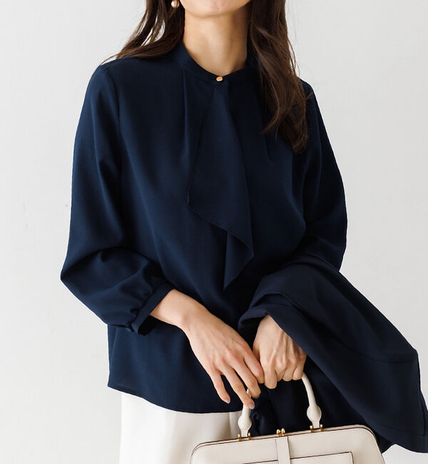 abahouse mavie「ジョーゼットフリルブラウス」|シャツ・ブラウス|