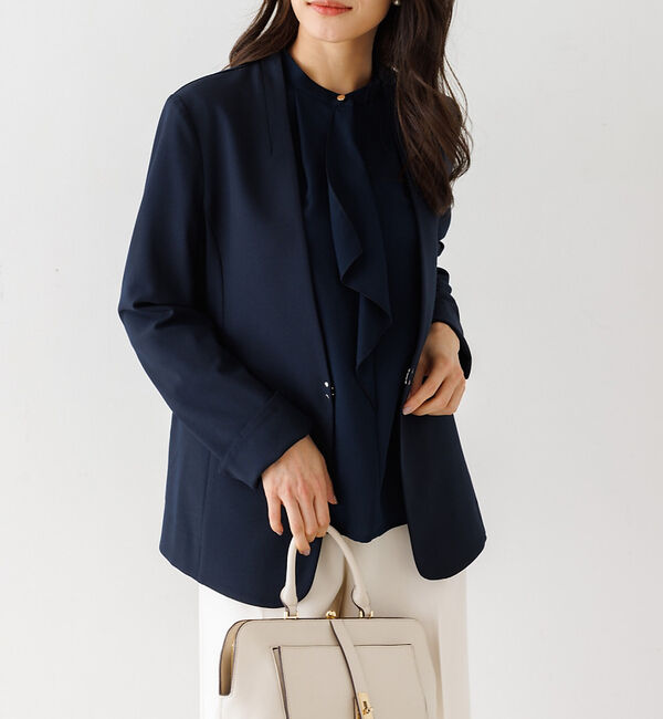 abahouse mavie「ジョーゼットフリルブラウス」|シャツ・ブラウス|