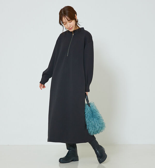 abahouse mavie「【大人のいちまんワンピ】シルキーダンボールワンピ」|ワンピース|