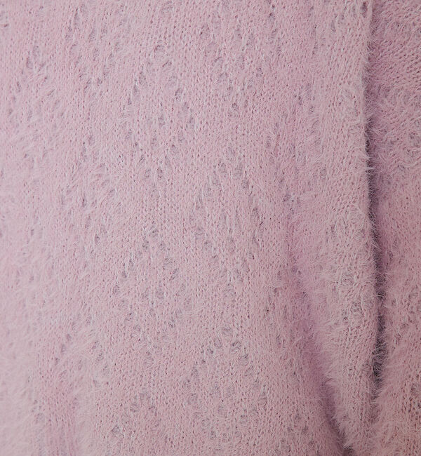 abahouse mavie「シャギーミックスダイヤ柄タートル」|ニット・セーター|