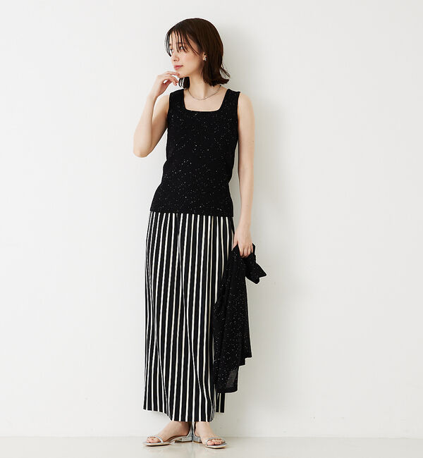 abahouse mavie「【アンサンブル対応】スパンコールニットタンク」|ニット・セーター|