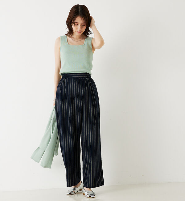 abahouse mavie「【アンサンブル対応】スパンコールニットタンク」|ニット・セーター|