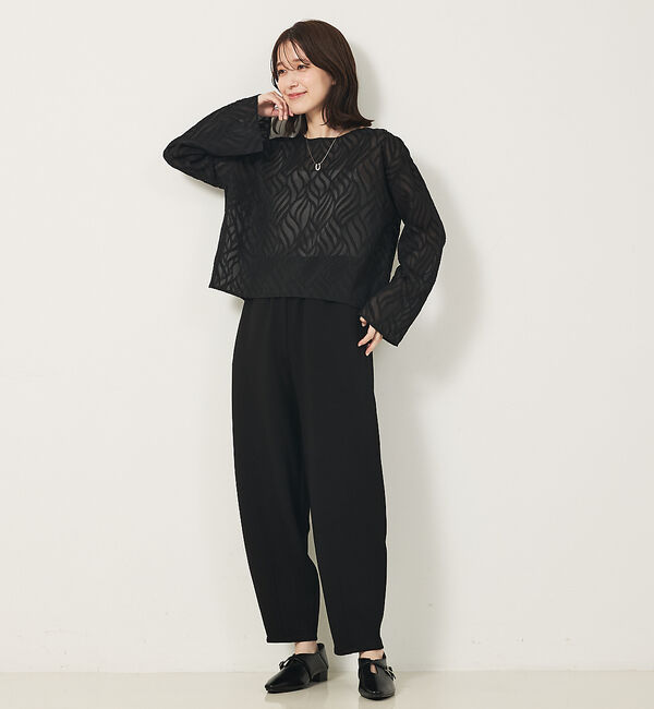 abahouse mavie「シアージャガードブラウス」|ベスト・ジレ|