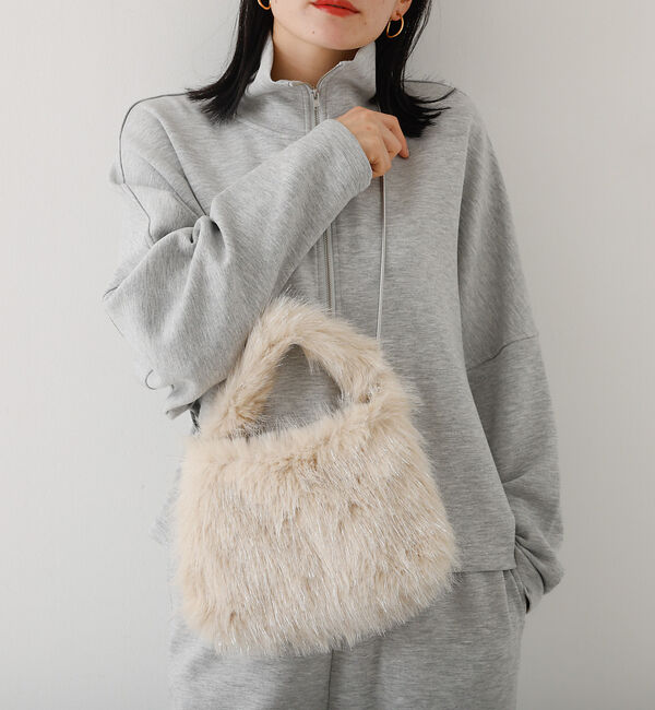 abahouse mavie「ファーミニトートバック」|ショルダー・メッセンジャー|アイボリー