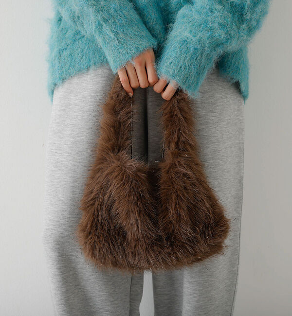 abahouse mavie「ファーミニトートバック」|ショルダー・メッセンジャー|ブラウン