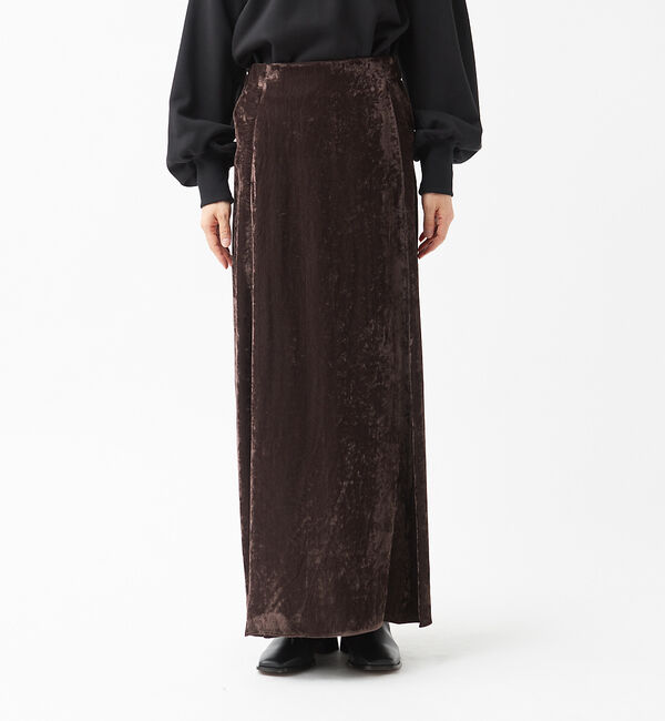 The Store by C' 「【COCUCA】ベルベット マキシスカート」|スカート|