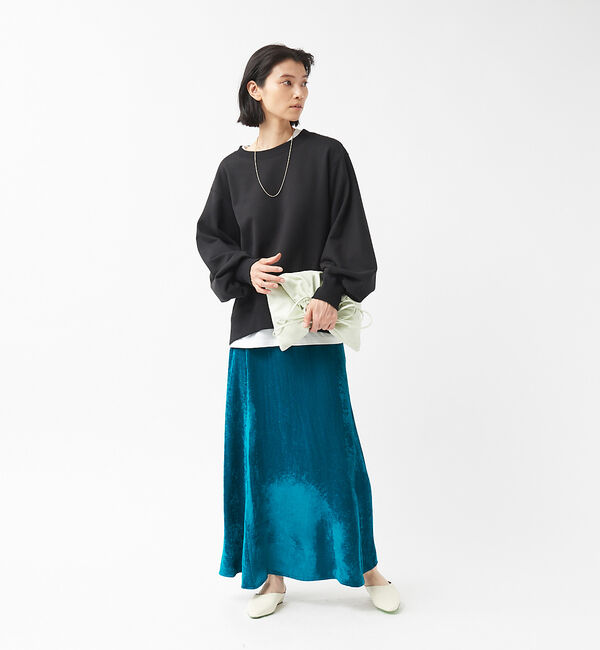 The Store by C' 「【COCUCA】ベルベット マキシスカート」|スカート|