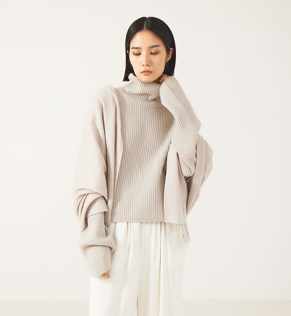 The Store by C' 「【COCUCA】フォルムプルオーバー」|ニット・セーター|ベージュ