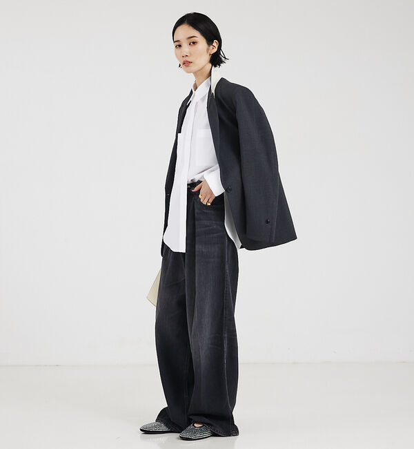 The Store by C' 「【HAIKURE】CANDY BLACK TENCEL ASIANFIT／ブラッ」|デニム|