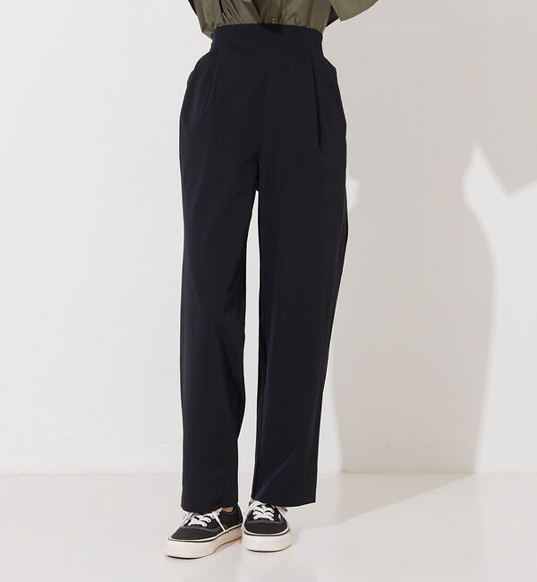 NOMINE「ステッチタックパンツ」|スラックス|ブラック