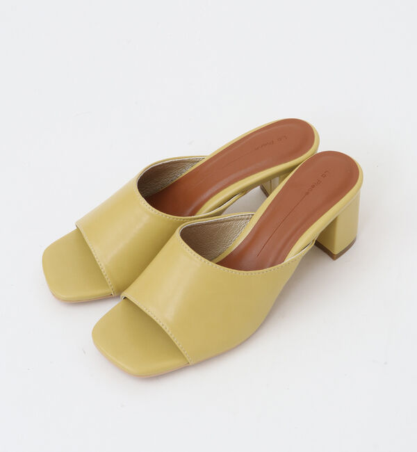  「ミュール」|サンダル|イエロー
