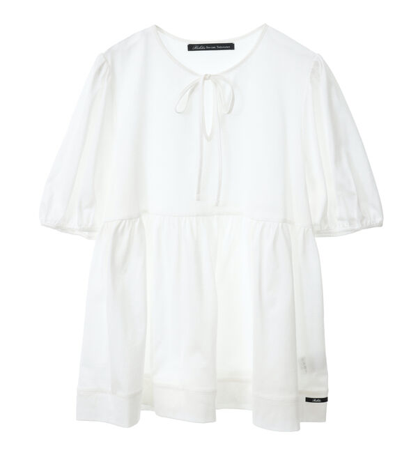 TIARA「【Bilitis dix-sept ans/ビリティス・ディセッタン】ペプラムカットソー」|Tシャツ・カットソー|ホワイト