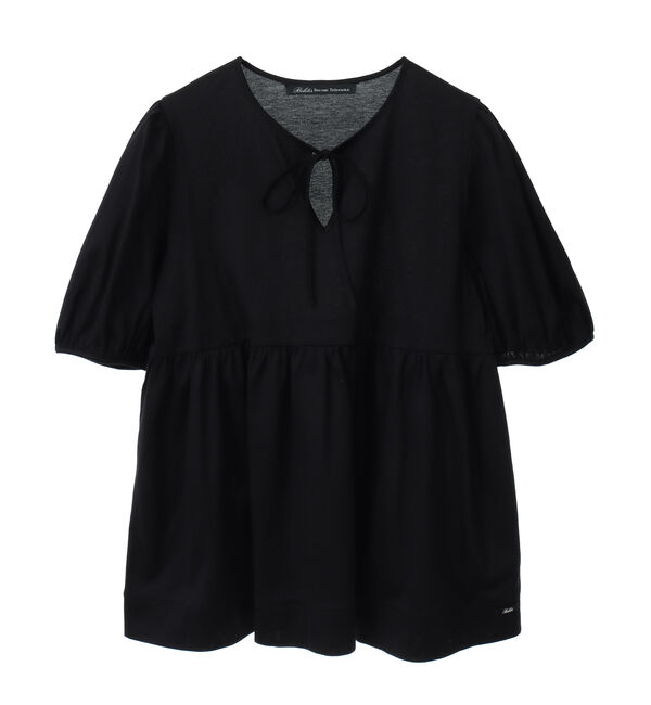 TIARA「【Bilitis dix-sept ans/ビリティス・ディセッタン】ペプラムカットソー」|Tシャツ・カットソー|ブラック