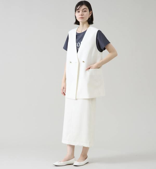 TIARA「ノーカラーゴールドボタンジレ（セットアップ可）」|ベスト・ジレ|