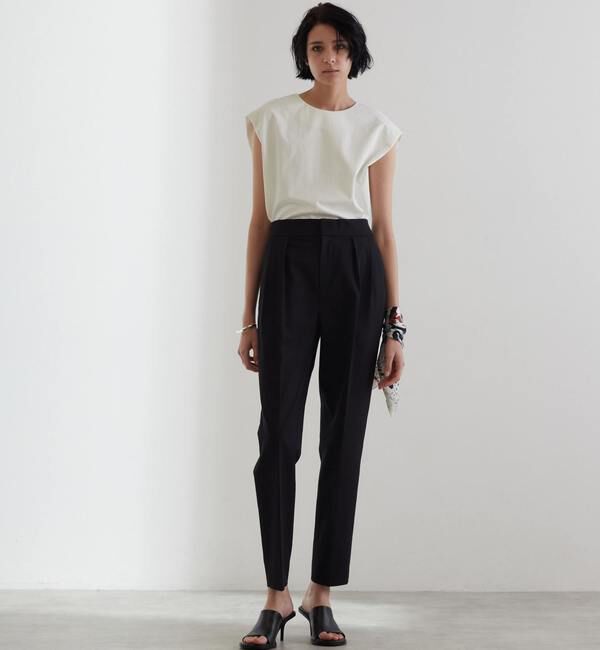 Liesse「タックパンツ（セットアップ対応可）」|その他|ブラック