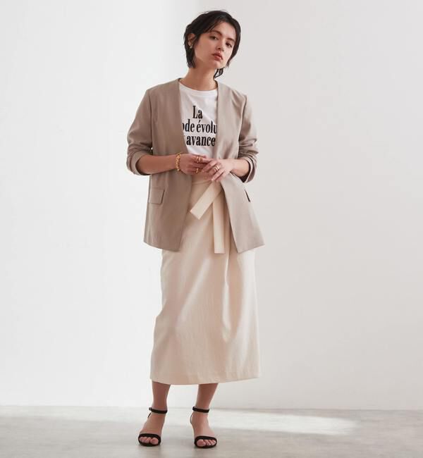 Liesse「タックゆるスカート（セットアップ対応可）」|スカート|