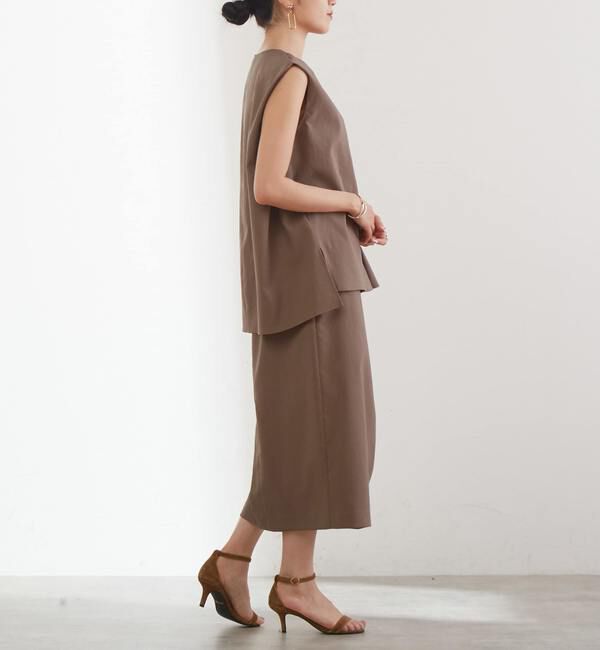 Liesse「タックゆるスカート（セットアップ対応可）」|スカート|