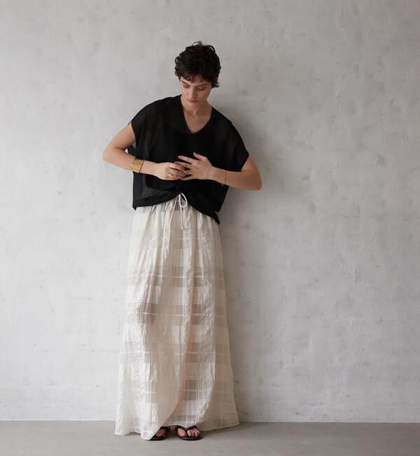 Liesse「チェックレーススカート」|スカート|