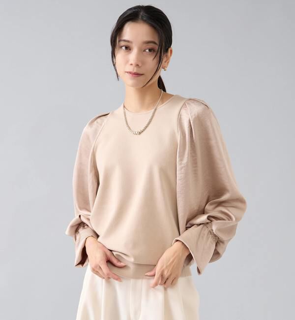 Liesse「ラメ裏毛プルオーバー」|Tシャツ・カットソー|