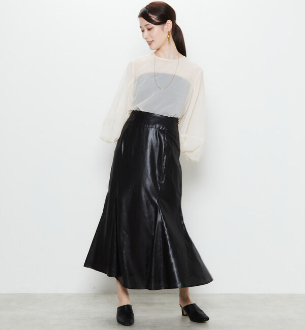 Soffitto「メタルツイストマーメイドスカート」|スカート|