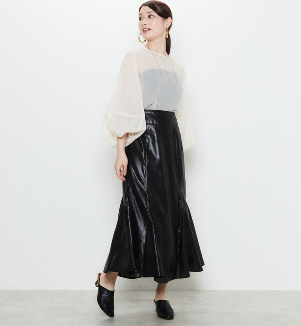 Soffitto「メタルツイストマーメイドスカート」|スカート|
