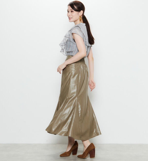 Soffitto「メタルツイストマーメイドスカート」|スカート|