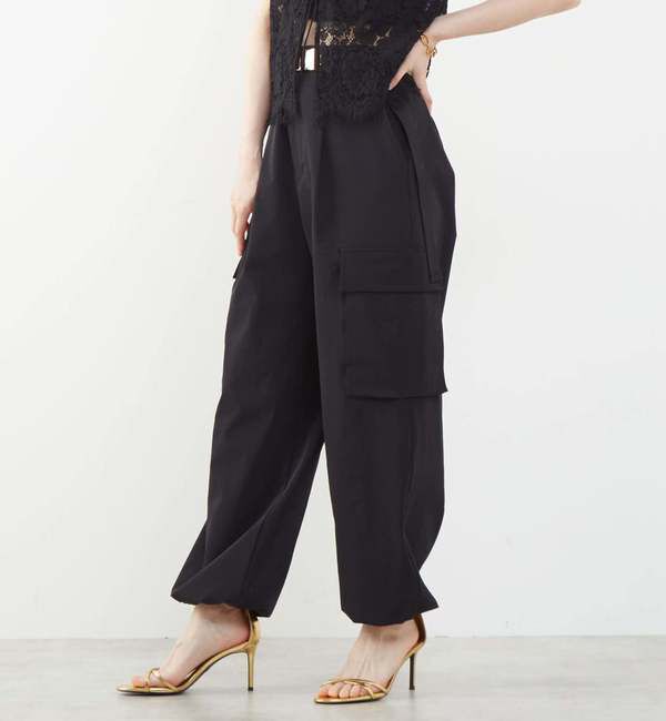 Soffitto「ドライストレッチカーゴパンツ」|カーゴ|ブラック
