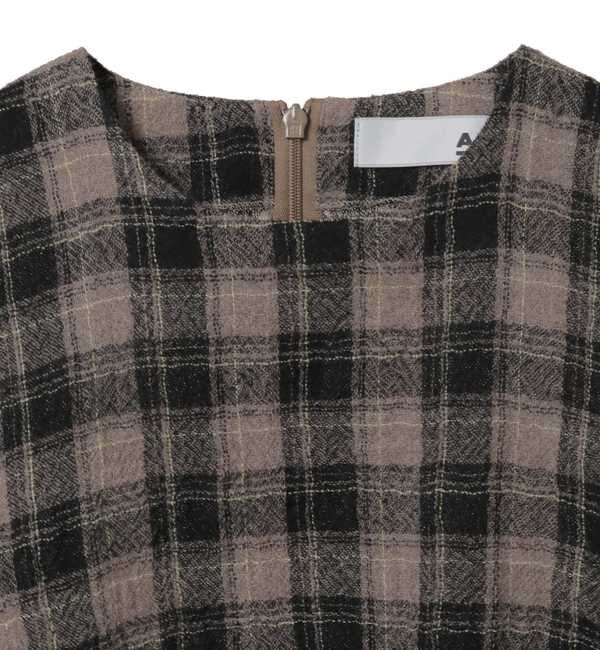 A_「【A_/エース】ウールチェックブラウス」|シャツ・ブラウス|