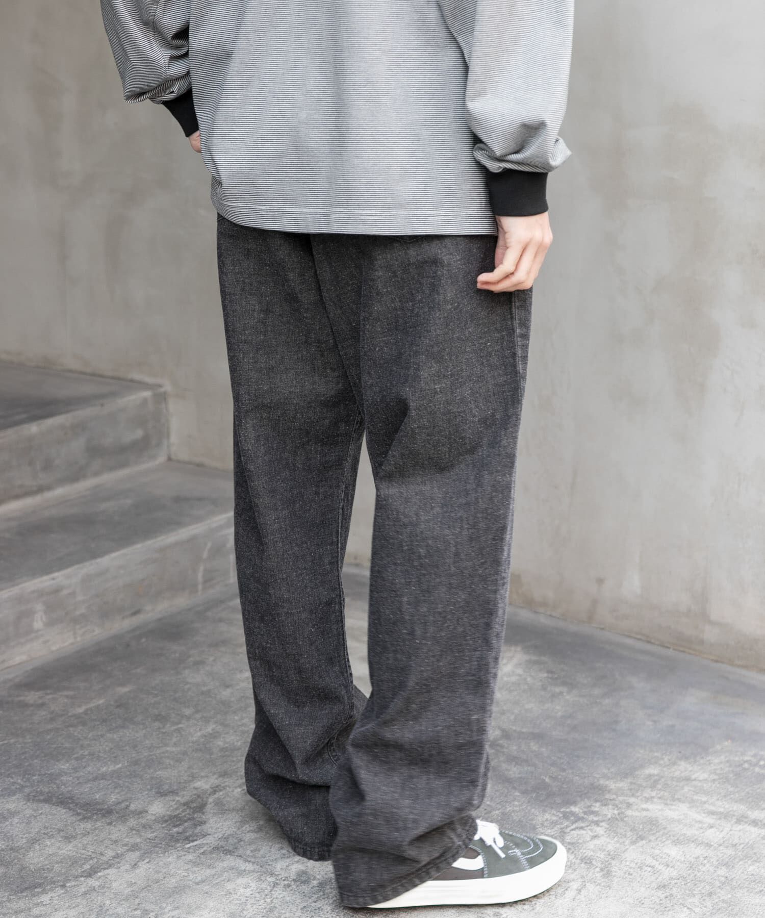 URBAN RESEARCH DOORS「FORK&SPOON　綿麻デニム5ポケットパンツ」|デニム|