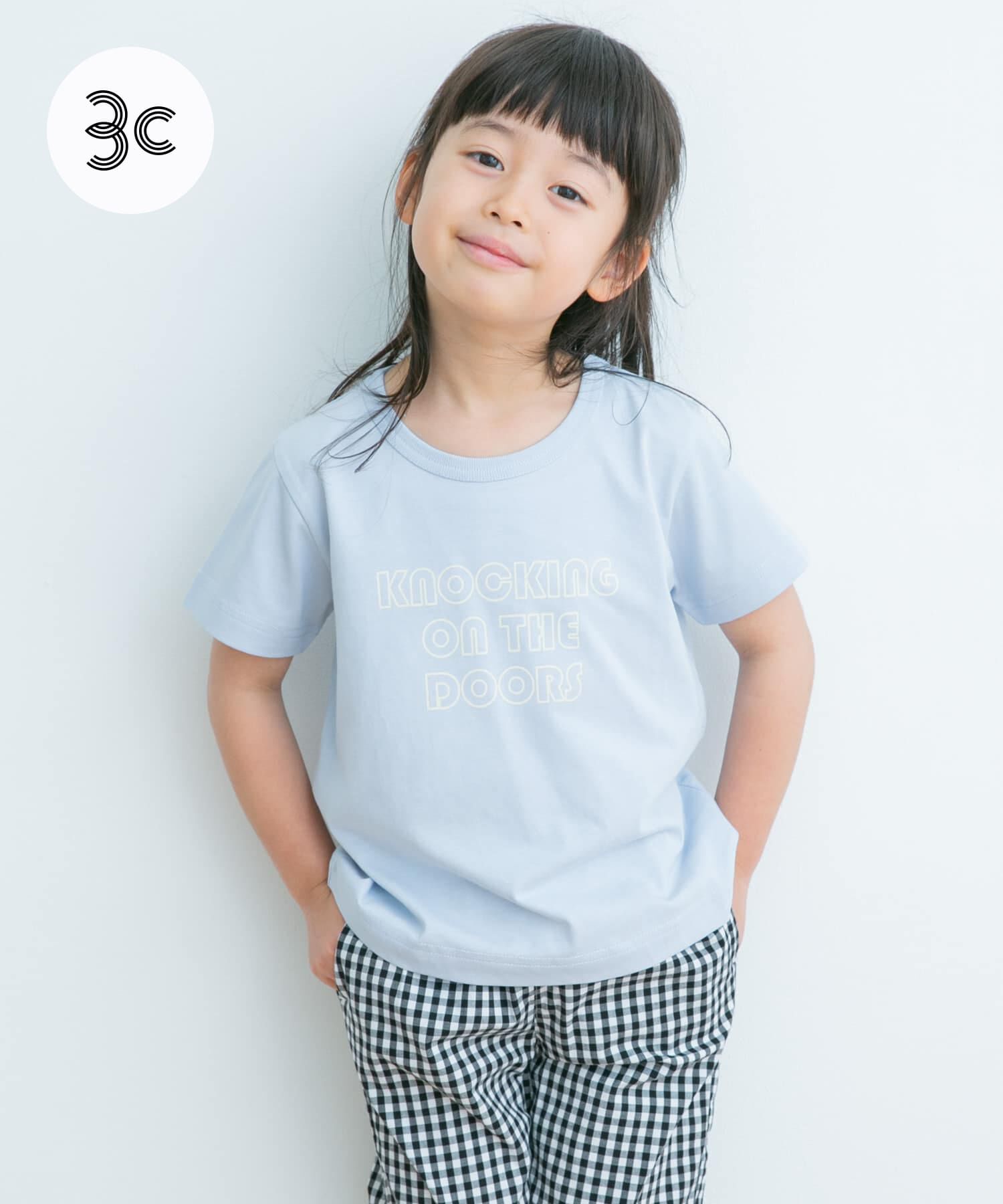 URBAN RESEARCH DOORS「インドオーガニックロゴTシャツ(KIDS)」|その他|ブルー