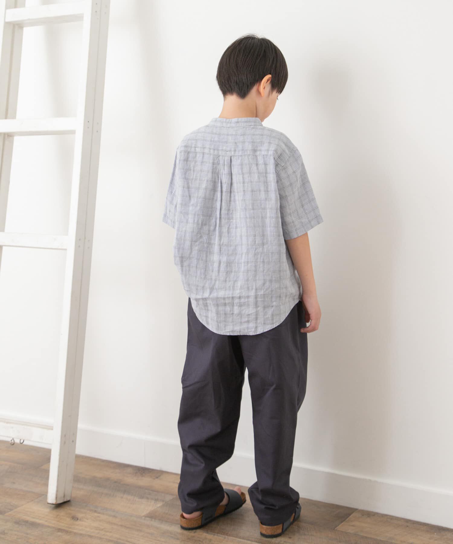 URBAN RESEARCH DOORS「『親子リンク』シルケットリネンバンドカラーシャツ(KIDS)」|その他|