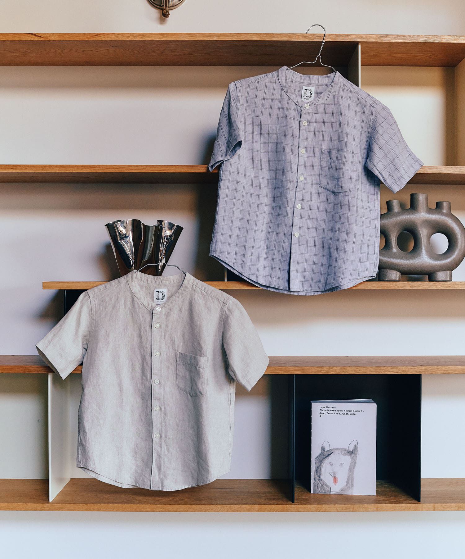 URBAN RESEARCH DOORS「『親子リンク』シルケットリネンバンドカラーシャツ(KIDS)」|その他|