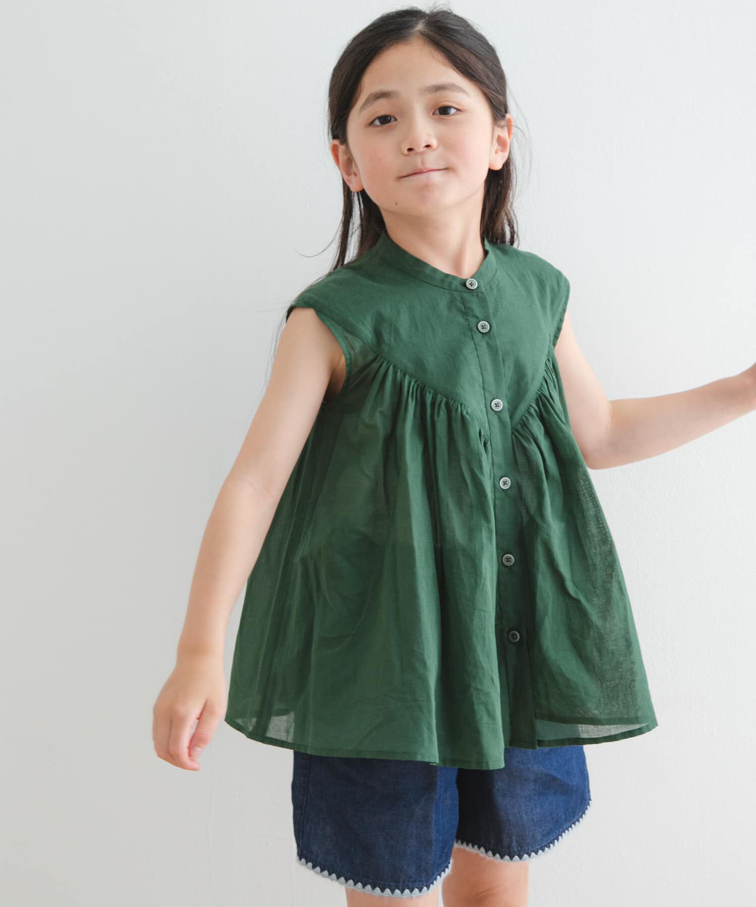 URBAN RESEARCH DOORS「『親子リンク』コットンボイルV切替ブラウス(KIDS)」|その他|