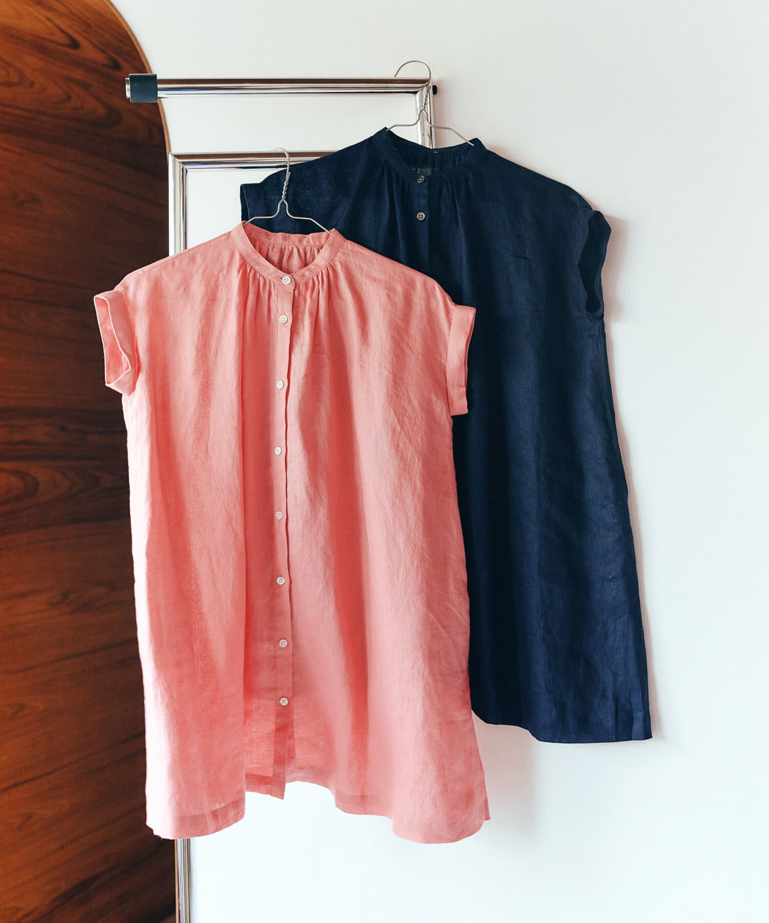 URBAN RESEARCH DOORS「『親子リンク』リネンギャザーワンピース(KIDS)」|ワンピース|