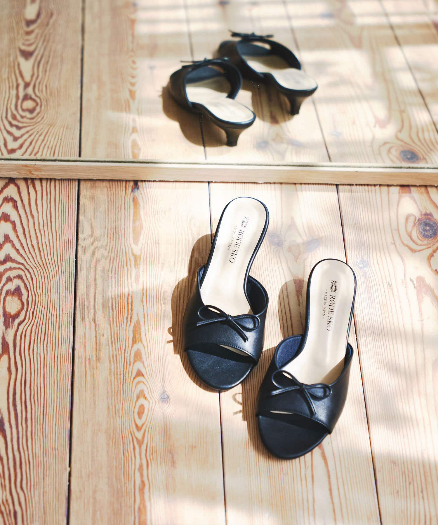 RODE SKO「『MADE IN JAPAN』リボンミュール」|サンダル|