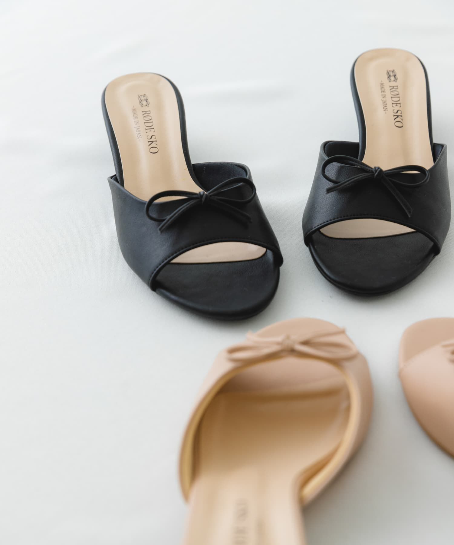 RODE SKO「『MADE IN JAPAN』リボンミュール」|サンダル|