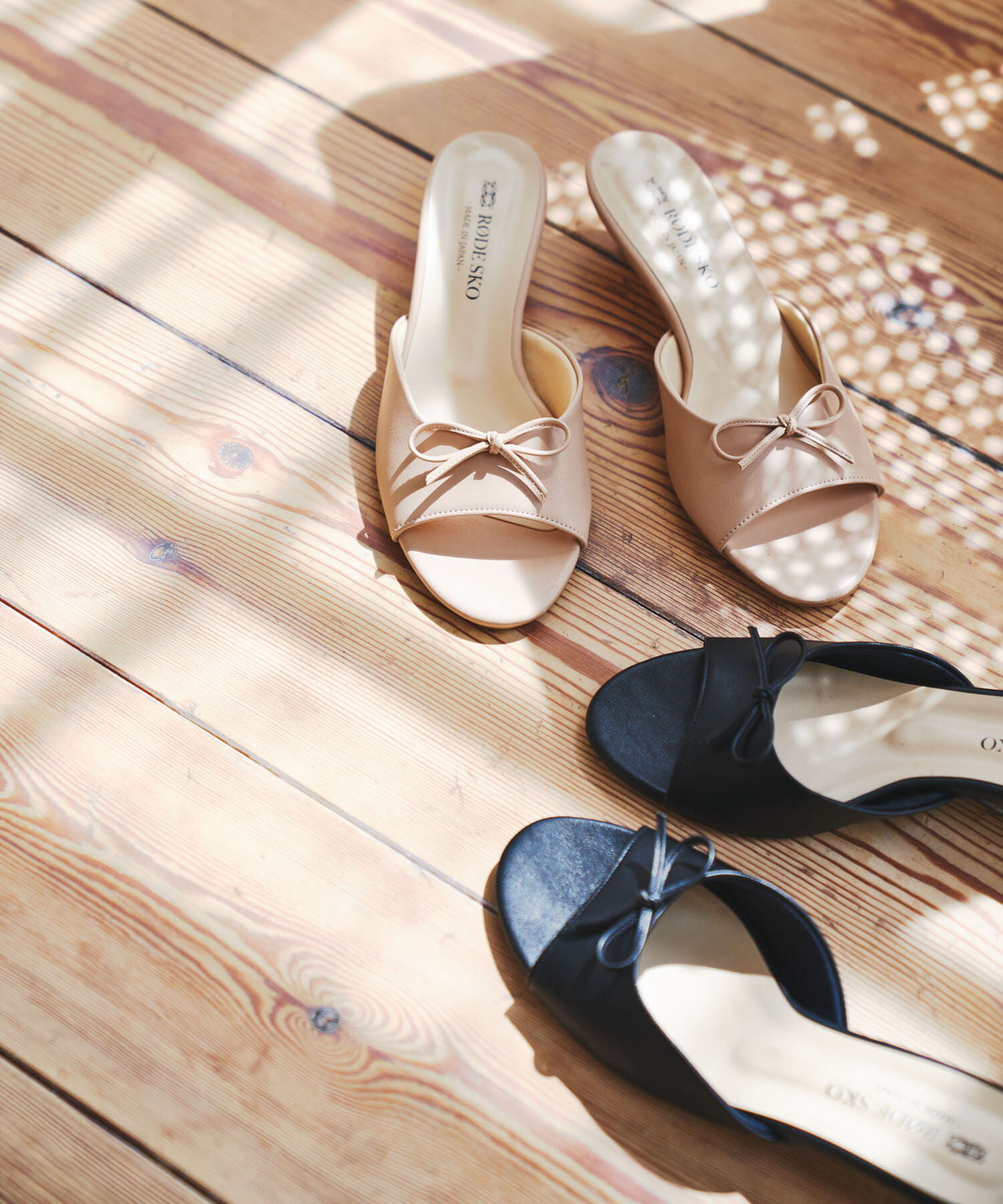 RODE SKO「『MADE IN JAPAN』リボンミュール」|サンダル|