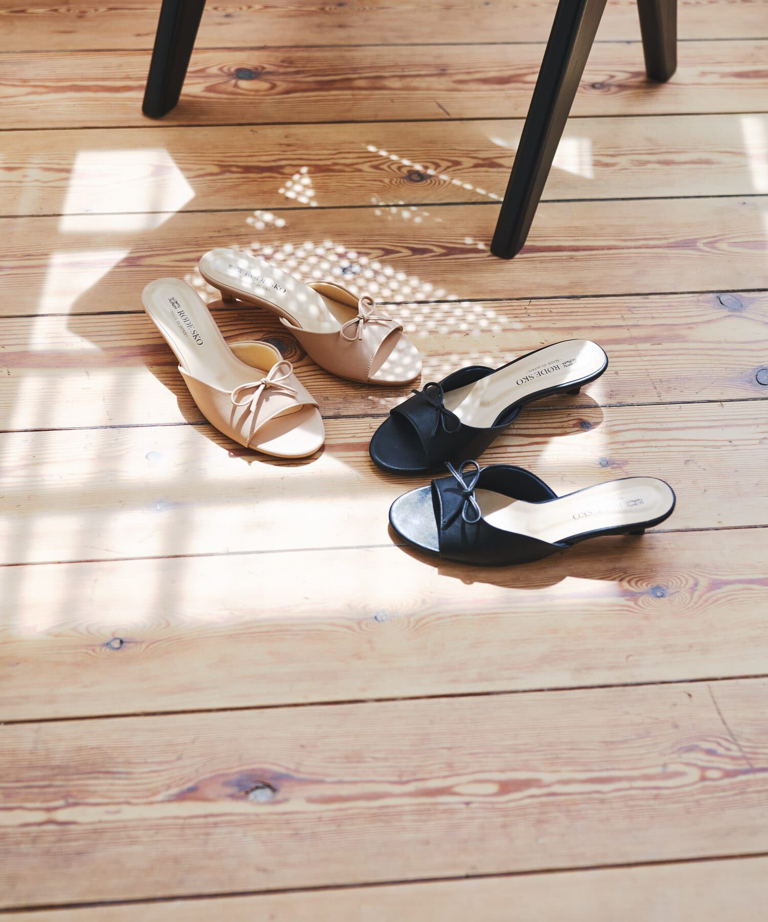 RODE SKO「『MADE IN JAPAN』リボンミュール」|サンダル|