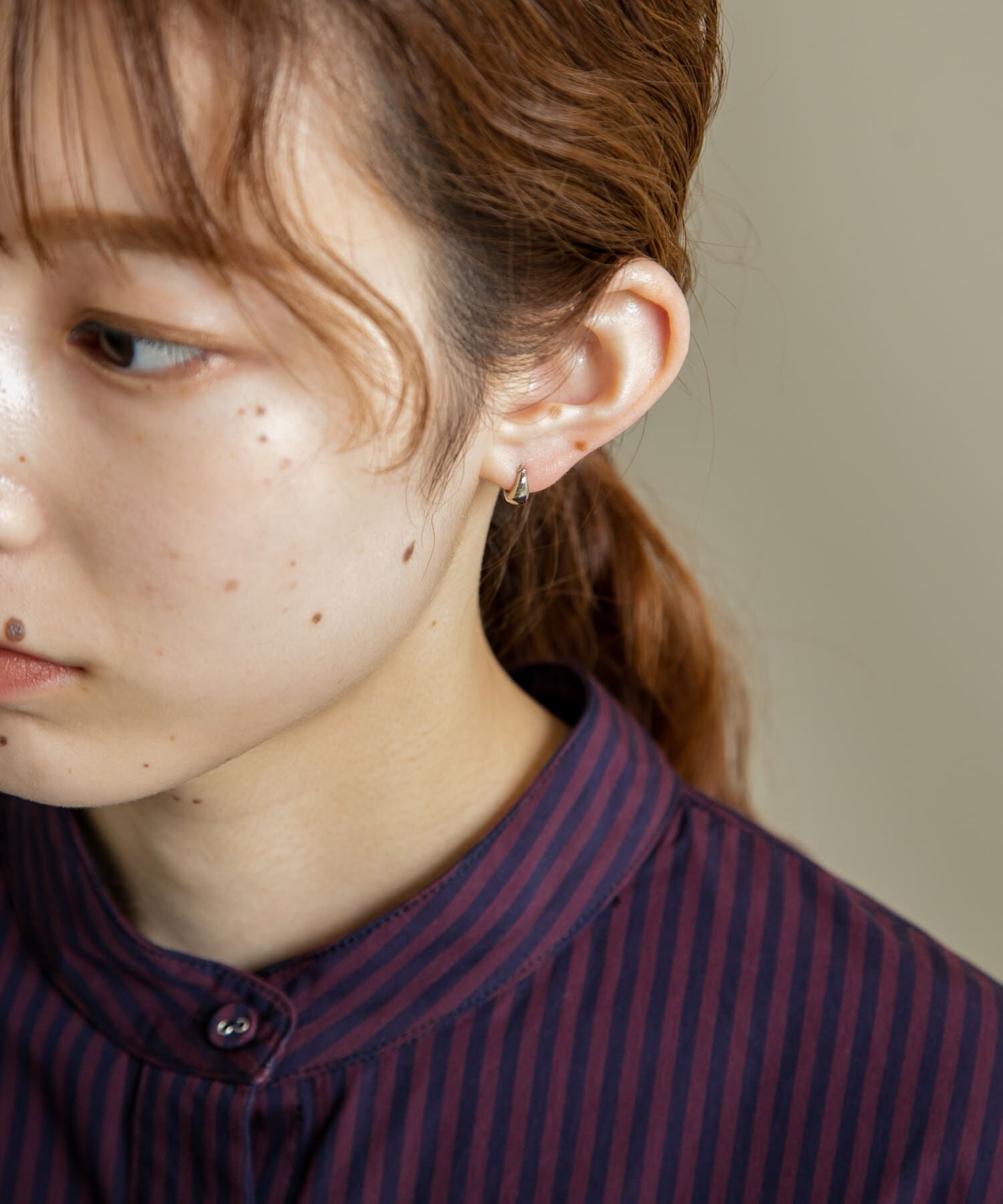 SMELLY「ミニドロップワンタッチピアス」|ピアス|