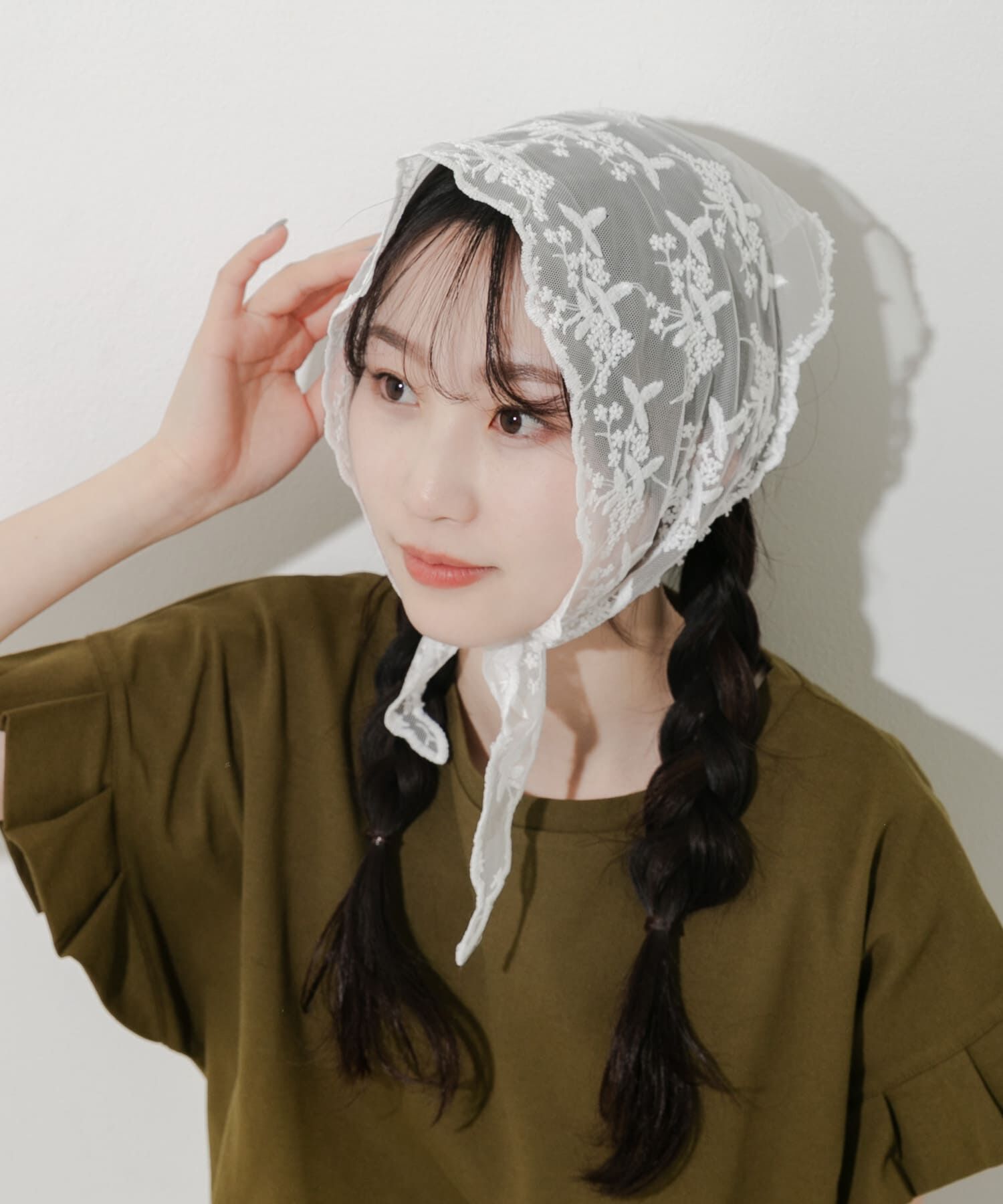 SMELLY「レーススカーフ」|バンダナ・スカーフ|