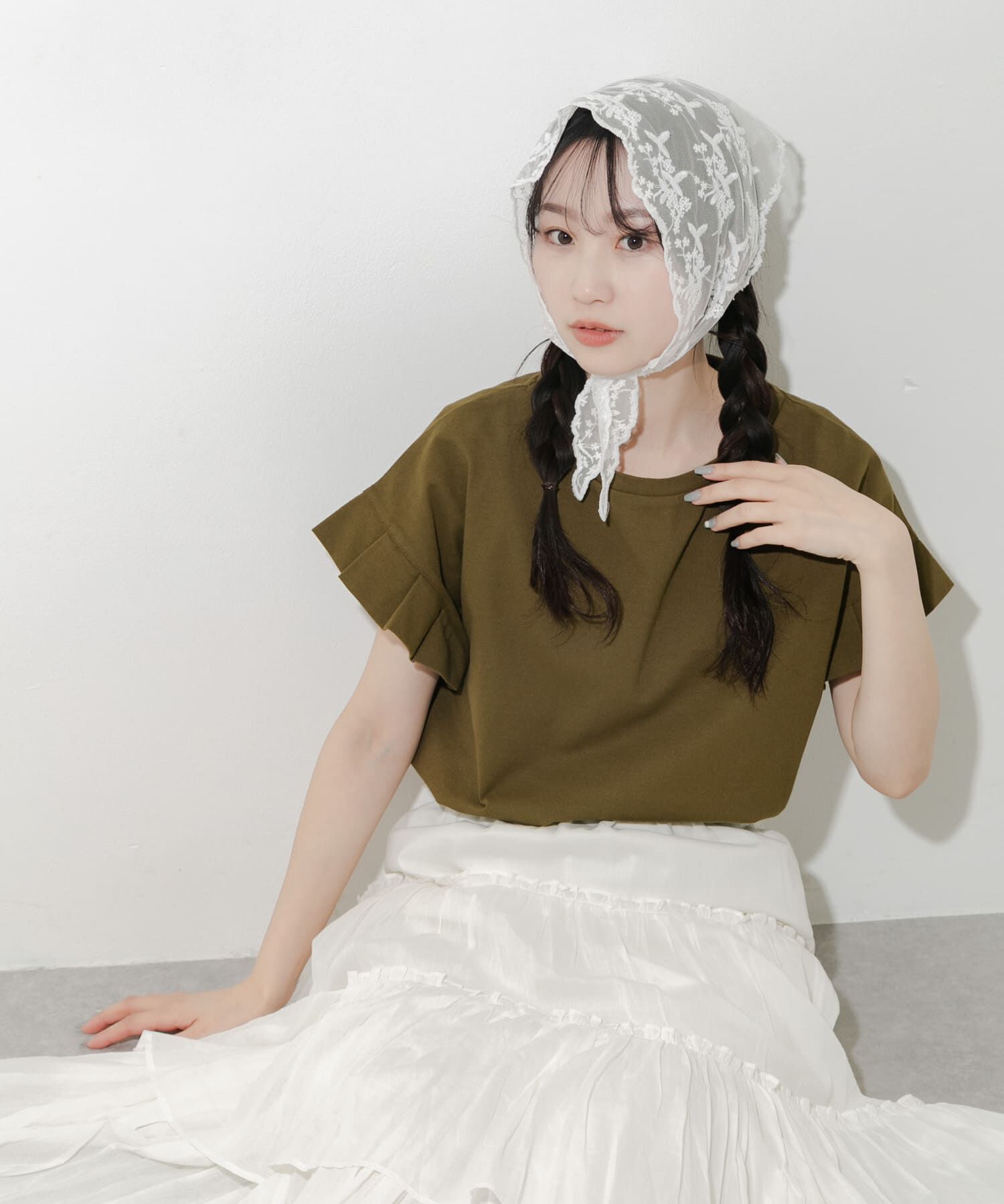 SMELLY「レーススカーフ」|バンダナ・スカーフ|