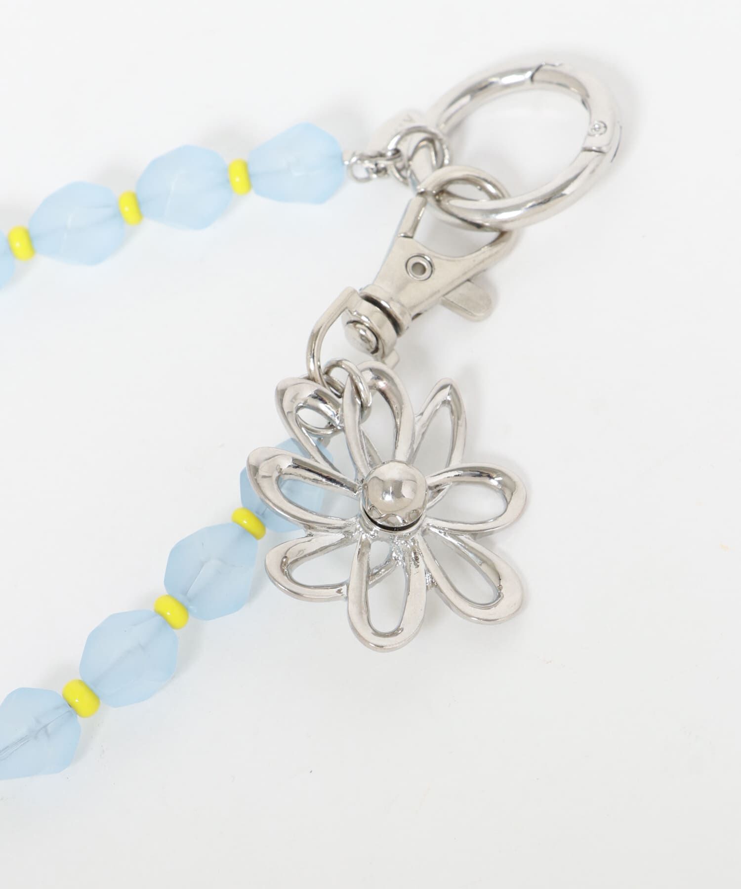 SMELLY「カラービーズフラワーキーチェーン」|チャーム・キーホルダー|