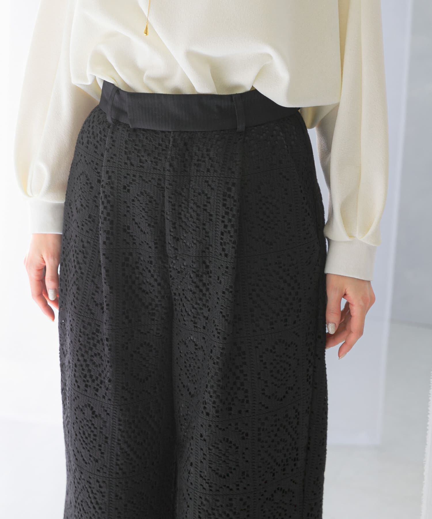 URBAN RESEARCH ROSSO「レースワイドパンツ」|その他|