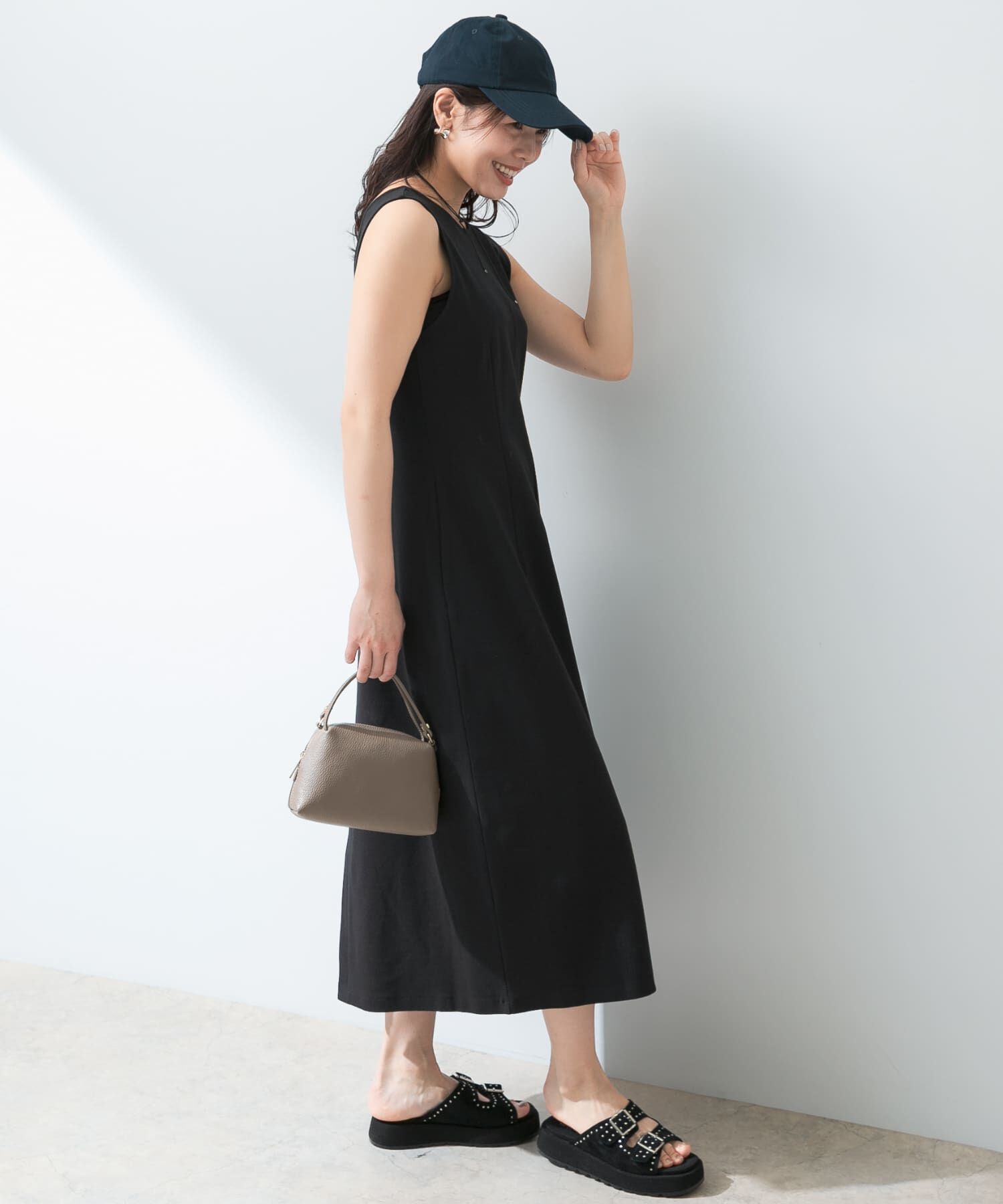 URBAN RESEARCH ROSSO「『UR TECH ひやサラクール』F by ROSSO　アメスリコクーンワンピース」|ワンピース|