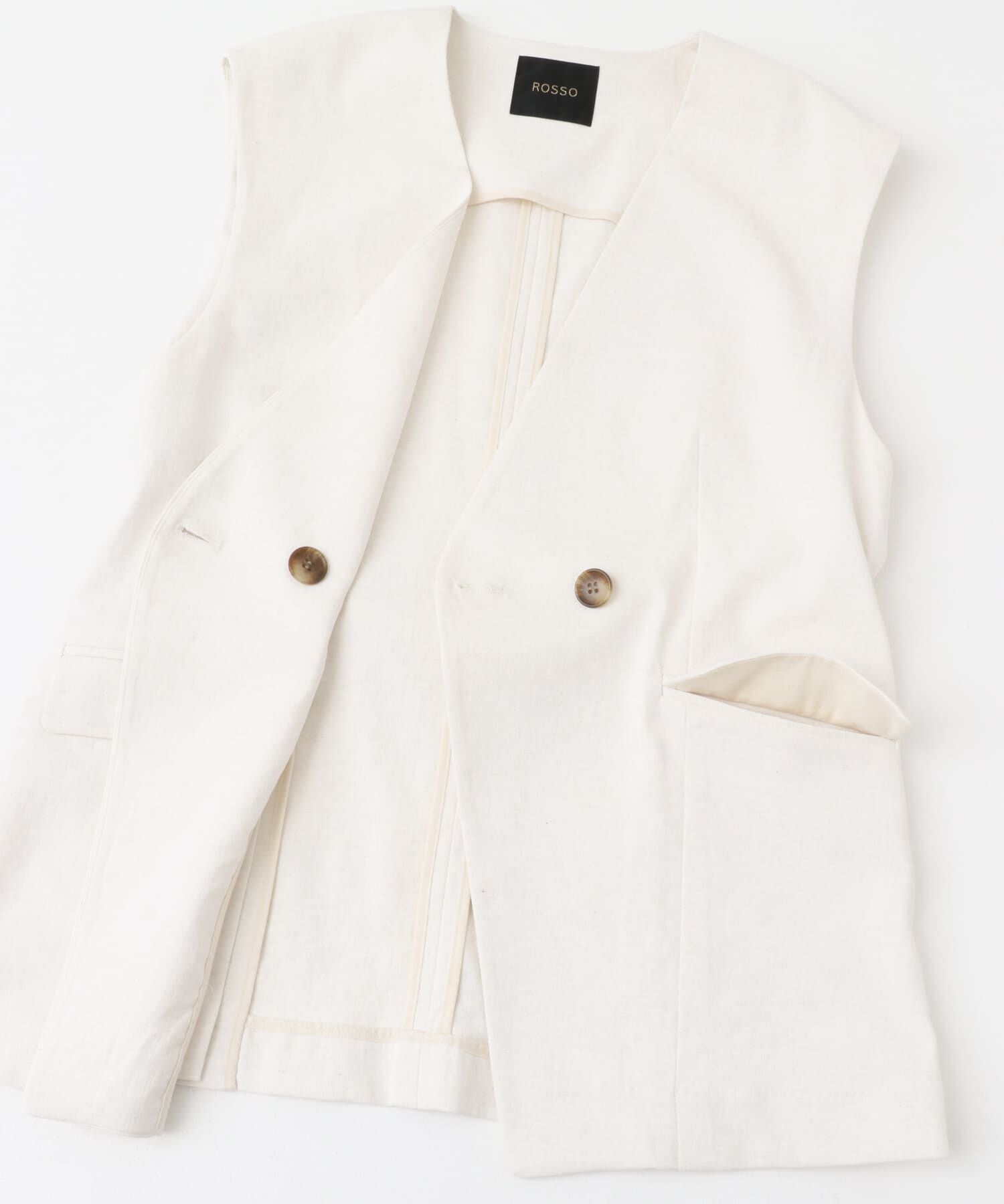 URBAN RESEARCH ROSSO「接触冷感リネン混ジレ」|ベスト・ジレ|