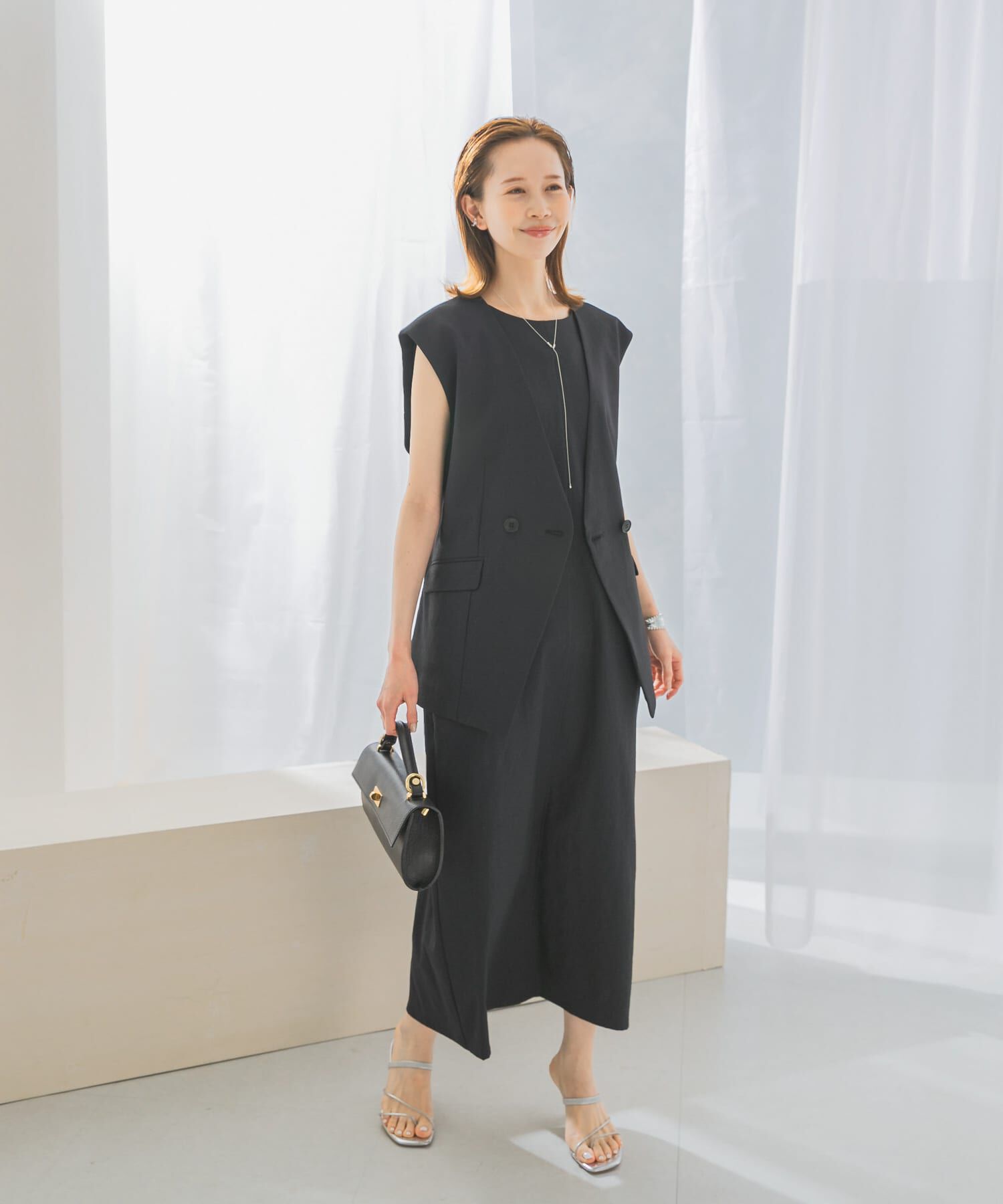 URBAN RESEARCH ROSSO「接触冷感リネン混ジレ」|ベスト・ジレ|