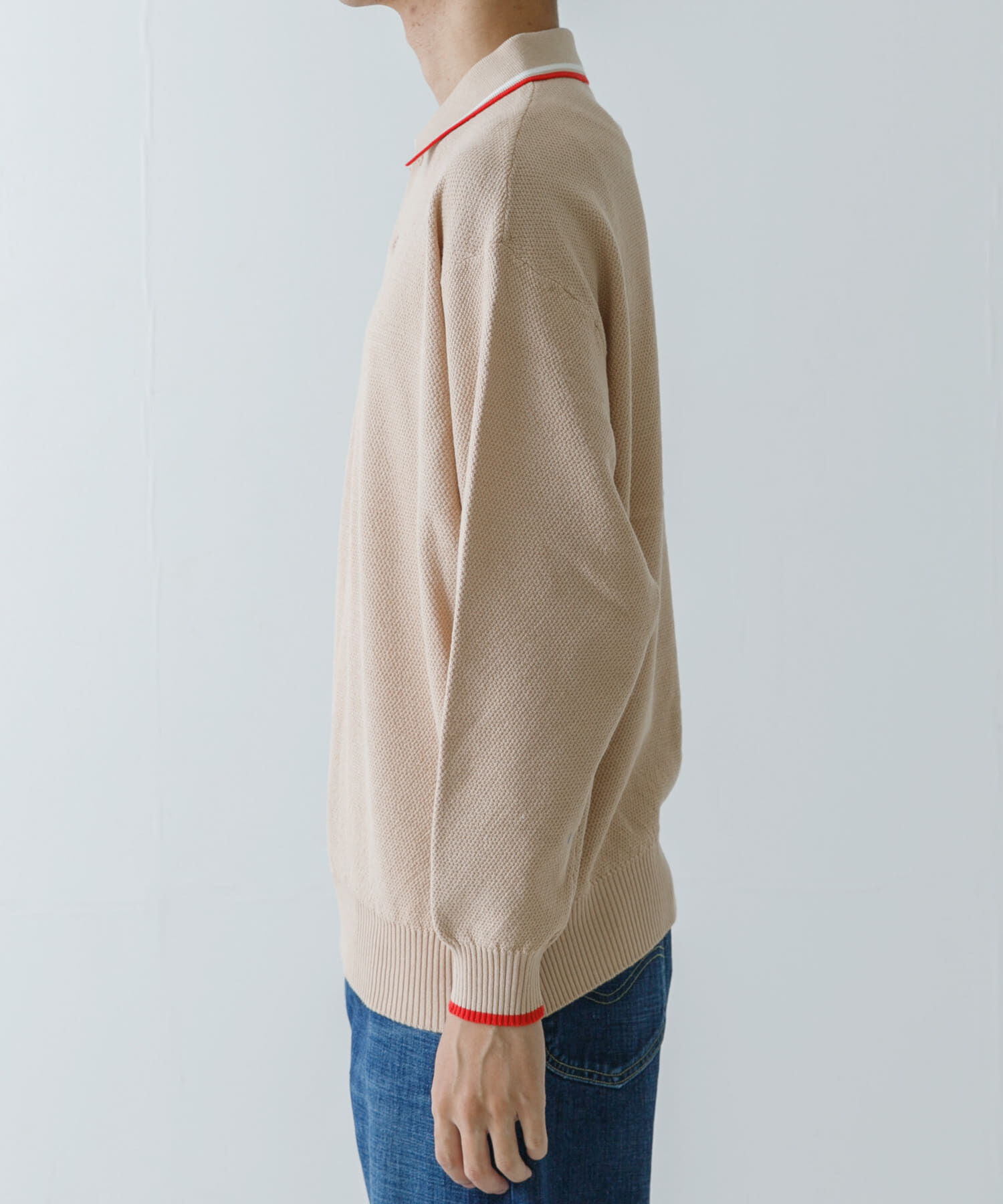 URBAN RESEARCH「URBAN RESEARCH iD　カノコオーバーニットポロ ロングスリーブ」|ポロシャツ|