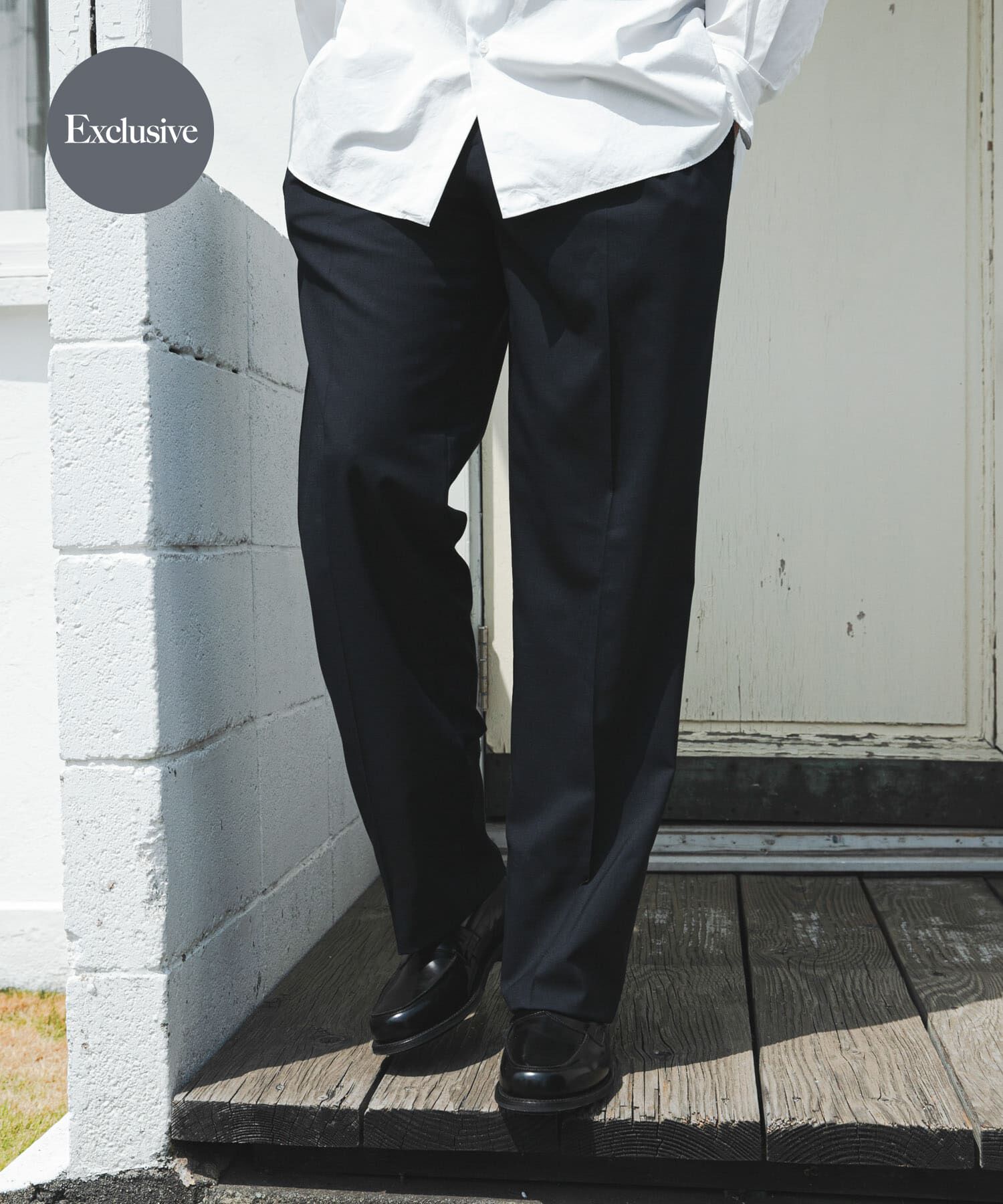 URBAN RESEARCH「『別注』BROOKS BROTHERS&times;UR　TWO INTUCK TROUSERS」|その他|ネイビー